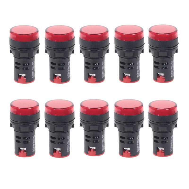 10Pcs  ư 22mm г Ʈ LED  ǥñ ..